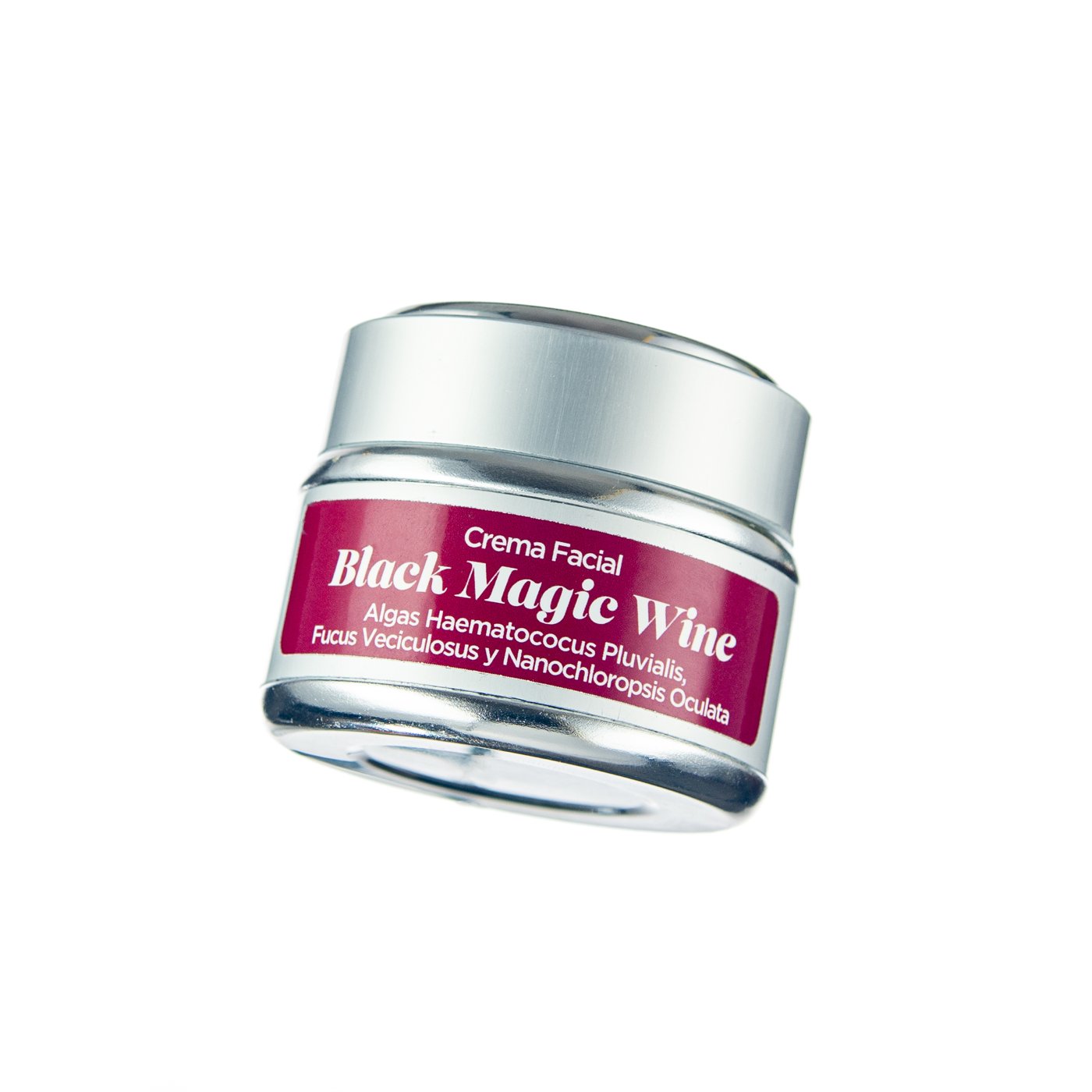 Mascarilla facial Black Magic Wine de Clean Hippies flotando sobre fondo blanco