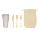 SET DE CUBIERTOS Y VASO TOBALÁ