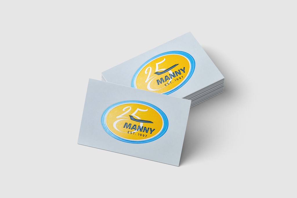 Tarjetas de presentación De Luxe impresas en serigrafía con realce y alto brillo